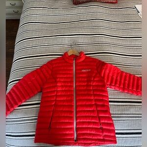 Red / orange color beautiful Marmot Puffer Jacket
